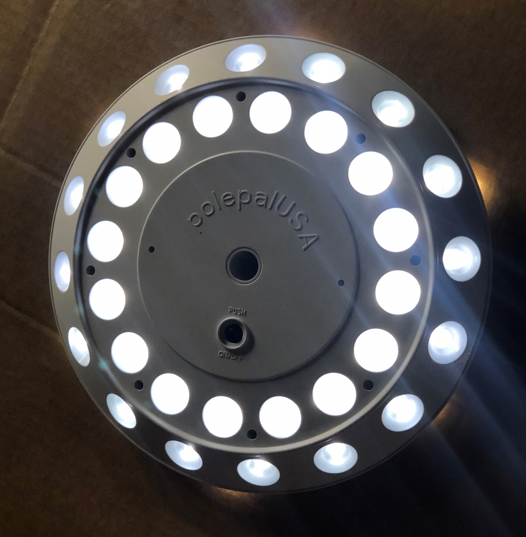 38 LED Up-DISC Solar Flagpole Top Light